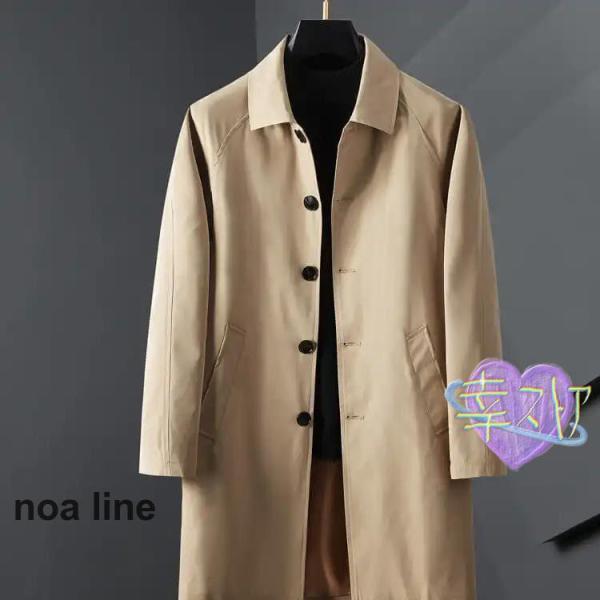 M~5XL!ステンカラーコート ビジネスコート 春アウター メンズ スプリングコート ト...