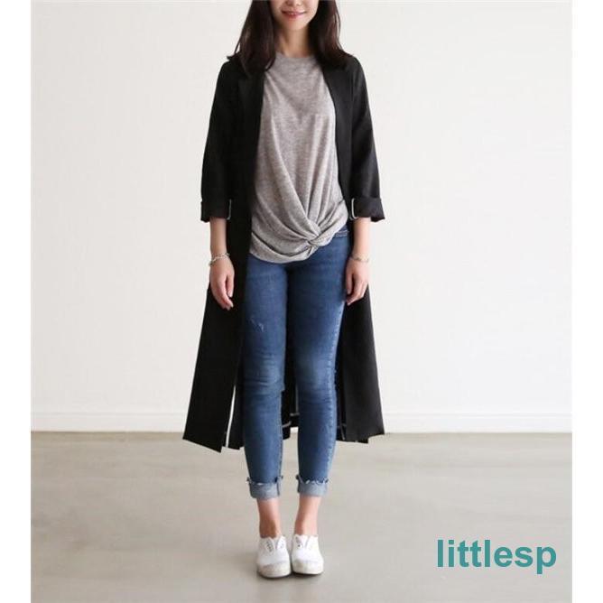 トレンチコート 秋 ロングカーディガン ジャケット 綿麻混 シンプル 秋服 長袖 無地 体型カバー 大きサイズ カジュアル ゆったり 着痩せ おしゃれ