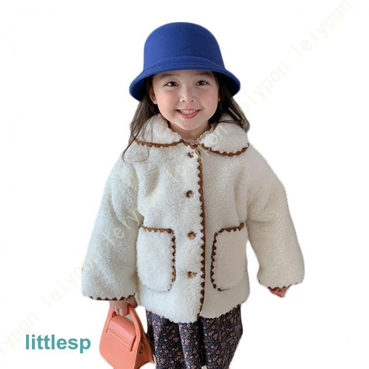 ボアコート ボアジャケット 子供服 女の子 ポケット付 スタジャン 可愛い オシャレ...