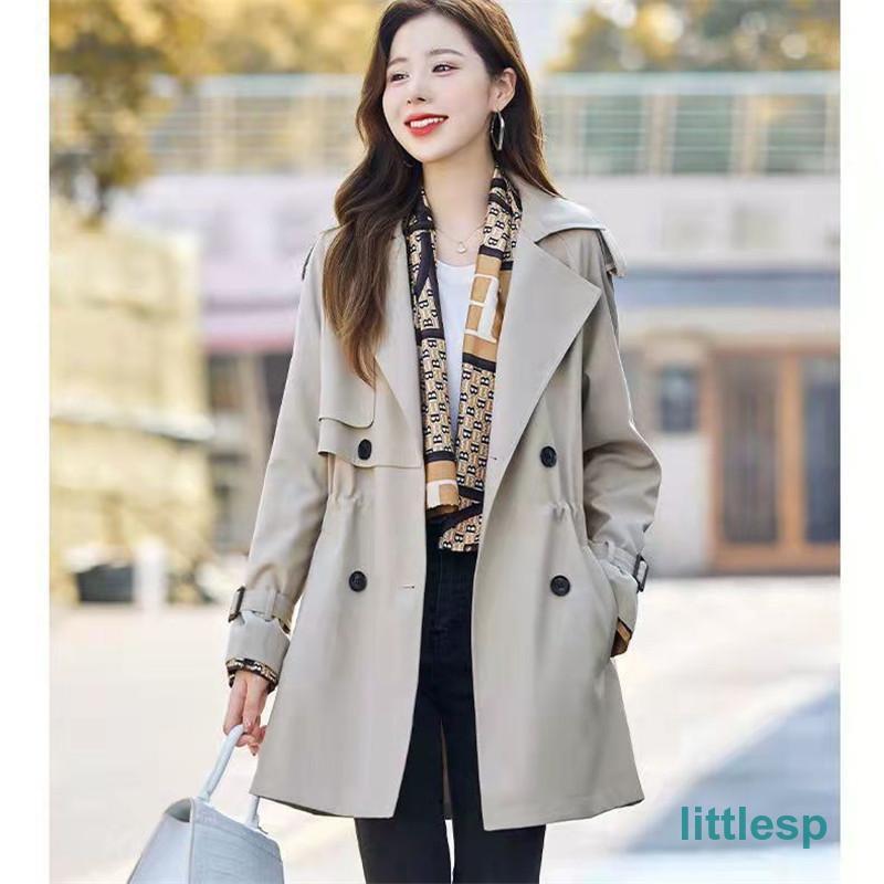maruk shopのトレンチコート レディース スプリングコート ミドル丈 春服 春アウター 軽アウター お洒落 カジュアル シンプル 通勤 OL｜アングル3