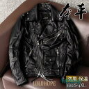 品質 ライダースジャケット メンズ ダブル 革ジャン 本革 レザージャケット リベット 皮ジャン バイク ストリート系 B系 秋冬 バイカー