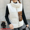 レディースベスト 秋冬 ダウンベスト レディース 中綿ベスト 合わせやすい ダウン アウター トップス 大きいサイズ 暖かい 防風防寒