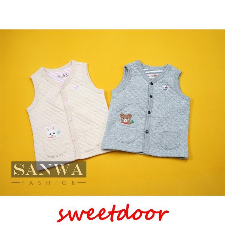 秋冬　キッズベスト インナーベスト　女の子 男の子 ジャンパー 子供服 ジュニア ベスト キッズ 防風防寒 90 100 110 120 130
