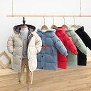中綿コート キッズ 子供服 男の子 女の子 冬服 子供コート アウター 厚手 ダウン風コート キッズコート ロングコート 中綿ジャケット フード付き 暖かい 防...