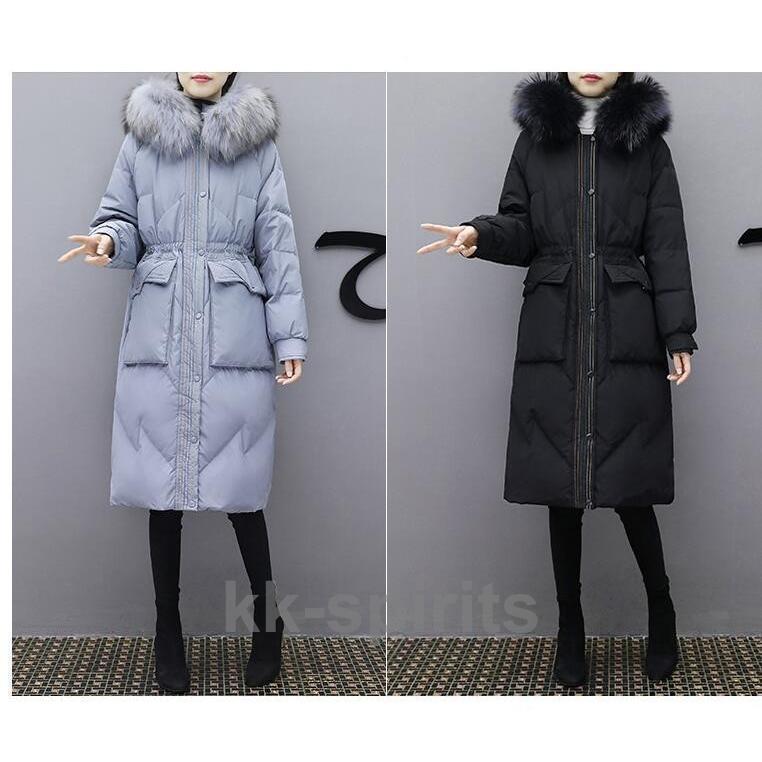 レディース ダウンコート ダウン 冬服 ロング丈コート 上品 エレガント ファーコー...