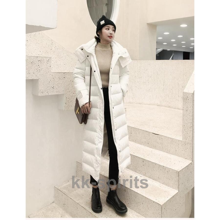 ダウンレディース ダウンコート 冬服 ロング丈コート 上品 ファーコート 防寒性抜群 フード付き アウター 厚手 おしゃれ 着痩せ 通勤 OL