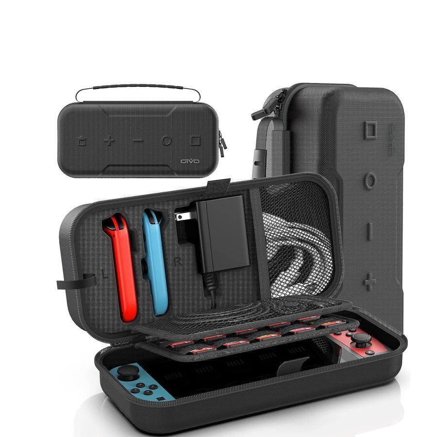 Switch ケース Switchグリップ 収納ケース Switch用キャリーケース 防水 防塵 防汚 耐衝撃 全面保護 大..