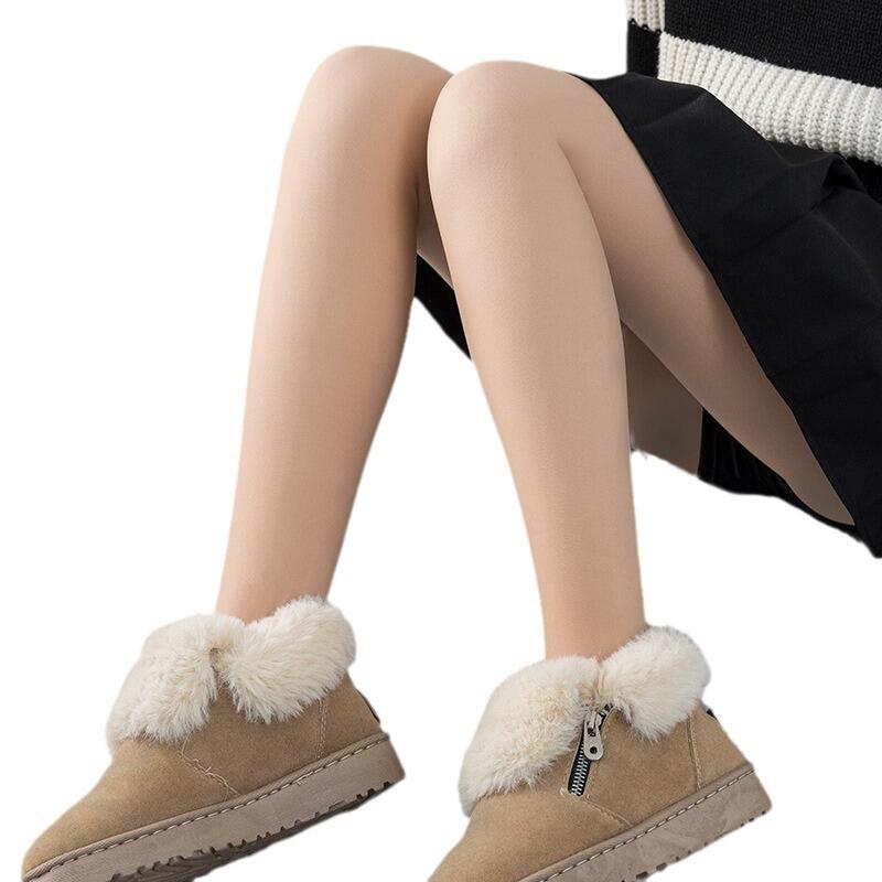 タイツ パンストック　SNSで話題のフェイクタイツ フェイクタイツ 感動のタイツ 着圧 圧着 弾性ストッ..