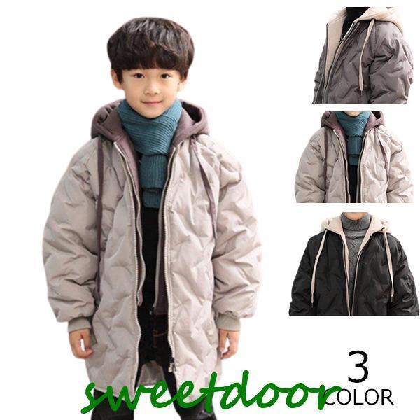 キッズファッション 子供服 男の子 中綿コート 帽子付き ファー付き アウター 防寒着 子供服 キッズ ジ..