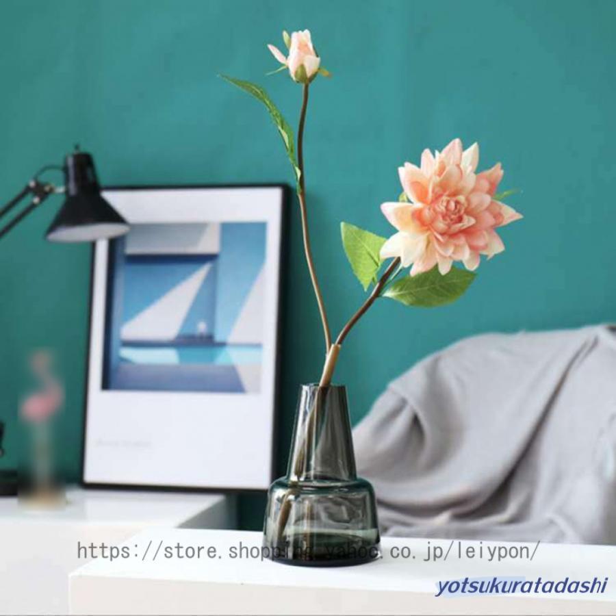 Interior Accessories - 花瓶 花びん 14cm 小さい フラワーベース 花器 一輪挿し シンプル ガラス 雑貨 インテリア雑貨 園芸 花 飾り 北欧 インテリア おしゃれ かわいい ギフト