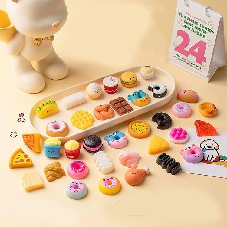 スクイーズ 無害 10点セット おもちゃ ミニ 食べ物 グッズ ドーナツ ストレス解消 低反発 握って遊ぶ ケーキ クイーズ 触感いい チョコ クイー maruk2010-10067848 maruk shop サンプル画像2