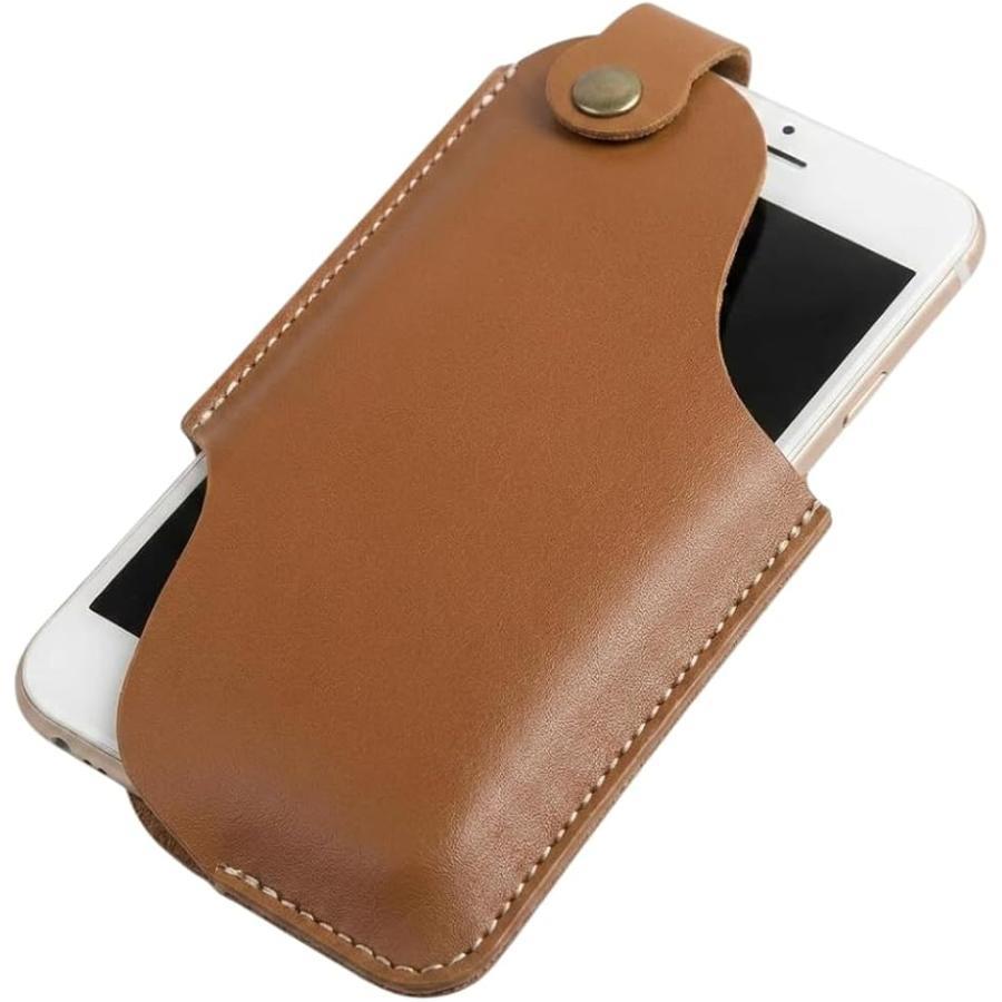 スマホ ホルスター ベルト ケース スマホホルダー ポーチ 大画面スマホもスッキリ...