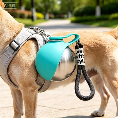 犬 猫　小型ペット携帯給水器 285ml お散歩 水飲み器 折りたたみシリコン水皿 小型犬 ペットウォーターボトル 軽量 持ち運び便利