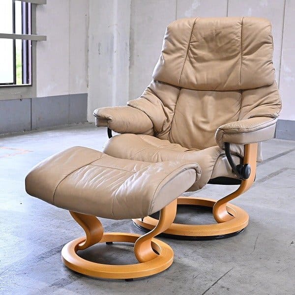 EKORNES 35万「タンパ」ストレスレスチェア オットマンセット 本革 パーソナル リクライニング 1人掛けソファ エコーネス【中古家具/中古インテリア/USED家具ユーズド家具/リサイクル】