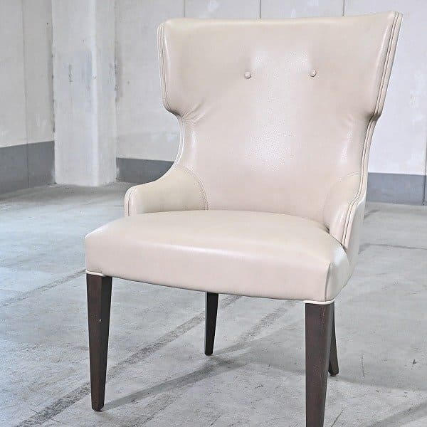 サァラ麻布 45万 SMANIA社「SMA.GRETA」チェアa シングルソファ リビング ダイニング 本革 ハイバック エレガント ズマーニア 高級【中..