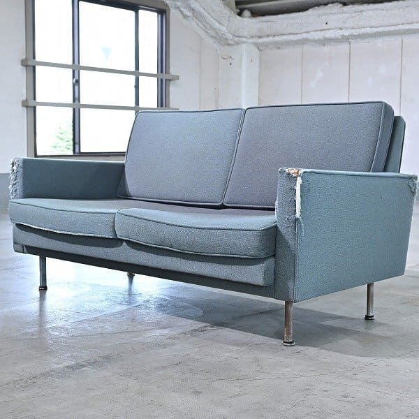ハーマンミラー「Loose Cushion Sofa」ジョージ・ネルソン ラブソファ 2人掛け ルーズクッション ラウ..