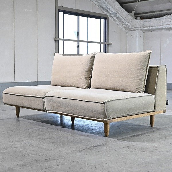 Address 14万「ジェシカ」ラブソファ オーク無垢材 2人掛け 北欧スタイル ナチュラル リビング ダイニ..