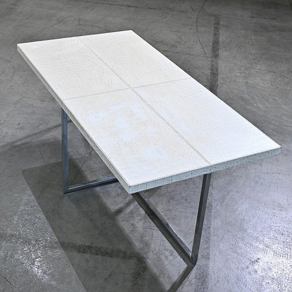 FENDI CASA センターテーブル (大) レザー 革 クロコダイル型押し 机 ダイニング コーヒー カフェ 長方形 大塚家具取扱い フェンディカーサ