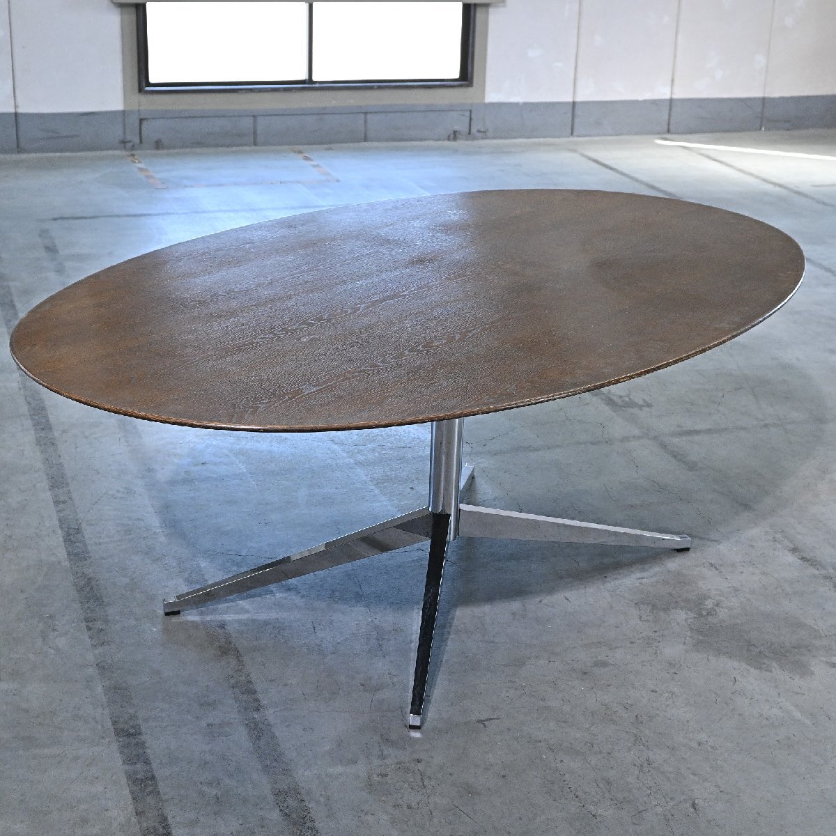 Rakuten - Knoll オーバルデスク Florence Knoll テーブル オーク材 ダイニング リビング 机 楕円 フローレンス・ノール ノル ミッドセンチュリー【中古家具/中古インテリア/USED家具ユーズド家具/リサイクル】