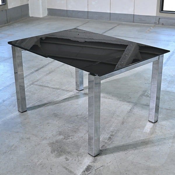 樂天商城 - ★イタリア製 calligaris connubia 26万「BARON glass」エクステンションテーブル ガラス 伸長式 ダイニング カリガリス コヌビア バロン【中古家具/中古インテリア/USED家具ユーズド家具/リサイクル】