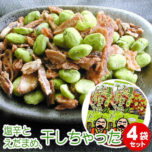 塩辛とえだまめ 干しちゃった 乾燥イカ塩辛珍味 20g×4袋セット【メール便 送料無料】