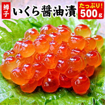 鱒いくら醤油漬 イクラ 醤油漬け 500g 業務用のたっぷりパック！いくら 訳あり いくら醤油 ギフト お歳暮 送料無料（沖縄宛は別途送料を加算）