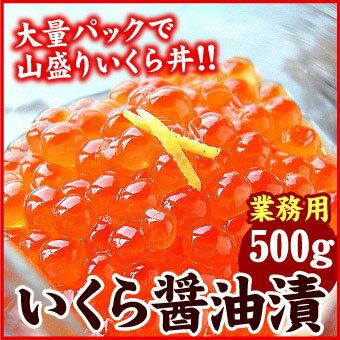 鮭いくら醤油漬 500gいくら イクラ 醤油漬け 【送料無料】 いくら醤油 北海道 ギフト お歳暮