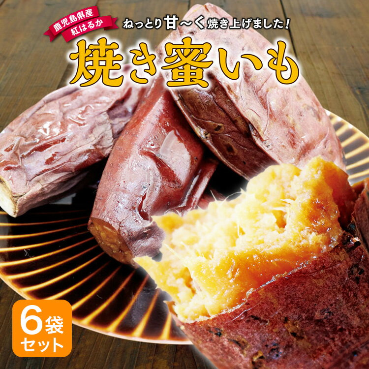 紅はるか 焼き芋 鹿児島県産 国産 焼き蜜いも 6袋セット 無添加 長期熟成 ねっとり さつま芋 さつまいも 芋 九州 鹿児島 産地直送 産直 お取り寄せ ご当地 ご当地グルメ 常温 保存食 スイーツ 和スイーツ お菓子 贈答 ギフト まるかじり九州 【9袋セット以上で 送料無料】