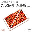 【ご家庭用】さくらんぼ 佐藤錦 約1kg ( バラ詰め ) 山形県産 [NoS8] 2