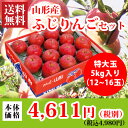 山形県産ふじりんご特大玉5kg[12-16個]...　丸勘山形青果出荷組合