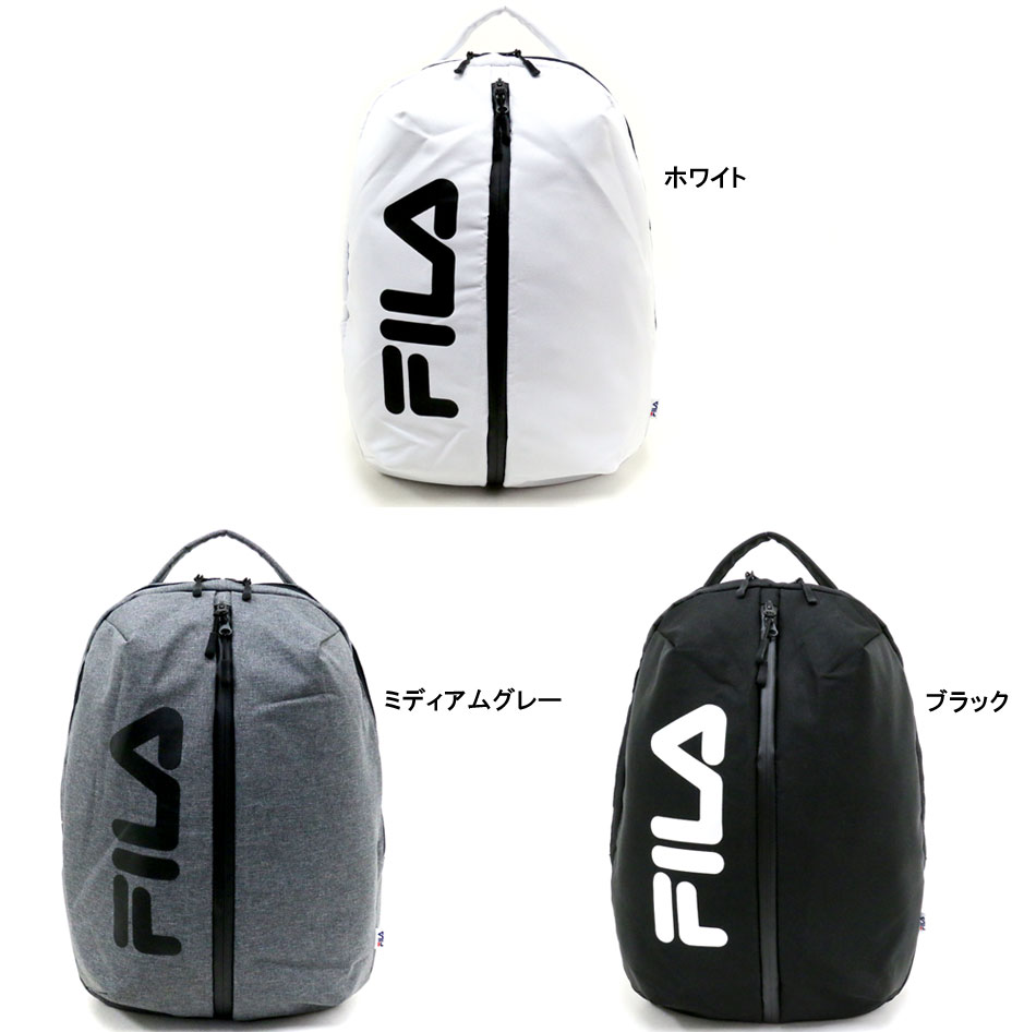 FILA フィラ リュック バックパック リュックサック メンズ レディース 大人 男女兼用 大容量 通勤 通学 学生 遠足 おしゃれ カジュアル シンプル 鞄 カバン かばん センタージップ ラウンド バックパック ギフト プレゼント マルカワ