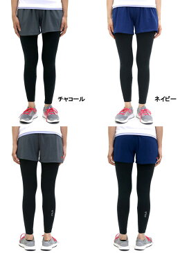 フィラ コンプレッション タイツ スパッツ ランニングスパッツ ロングタイツ + ハーフパンツ セット【マルカワ FILA ロング スパッツ ショーツ 吸水速乾 ハーフパンツ 十分丈 ランニング】