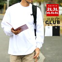 PRO CLUB Tシャツ 大きいサイズ メンズ 長袖 無地 ホワイト/ブラック L/2L/3L/4L/5L/6L