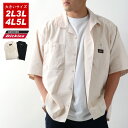 全品送料無料 GENUINE Dickies ジェニュインディッキーズ ワークシャツ 大きいサイズ メンズ 春 ツイル 無地 半袖 シャツ ストリート アメカジ カジュアル おしゃれ オシャレ 大人 ゆったり シルエット 大きい 大きめ ファッション メンズファッション 黒 2L 3L 4L 5L