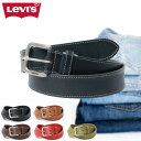 クーポン配布中 リーバイス ベルト メンズ 本革 長い カジュアル Levi 039 s Levis ブランド 革 ビジネス 大きいサイズ ジーンズ用 ロングサイズ レザー リアルレザー 本皮 牛革 大人 黒 全長約111.5cm 30代 40代 50代 春 夏 秋 冬 マルカワ