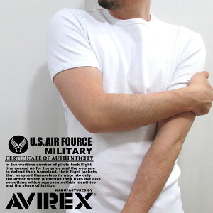 全品送料無料 AVIREX Tシャツ メンズ ストレッチテレコ素材 ホワイト/グレー/チャコール/ブラック S/M/L/XL