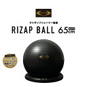 RIZAP ライザップ トレーナー監修 トレーニングボール 65cm 体幹 トレーニング 健康 バランスボール エクササイズ フィットネス 運動不足 解消 筋トレ 空気入れ 固定 リング アンチバースト ノンバースト マルカワ