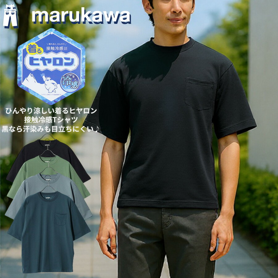 2000円 ポッキリ 送料無料 ヒヤロン 接触冷感 Tシャツ メンズ レディース 半袖 無地 ポケット付き クルーネック 涼しい ひんやり ペアルック おしゃれ ユニセックス ルームウェアにも最適 暑さ 猛暑 対策 春 夏 秋 M L LL XL 2L 大人 30代 40代 50代 白 黒 最強配送 RSLのサムネイル