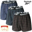 ランキング1位獲得 Reebok リーボック トランクス メンズ オシャレ 下着 パンツ 3枚組 綿100 3枚組 前開き インナー アンダーウェア シンプル ブランド おしゃれ コーデ 人気 かわいい 大人 30代 40代 50代 春 夏 秋 冬 M L LL XL 2L 最強配送 RSL