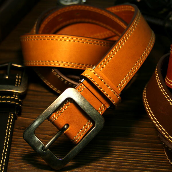 ベルト メンズ カジュアル Wrangler 本革 ラングラー 長尺 ダブルステッチ 男性用 紳士用 ビジネスベルト 牛革 レザー 本革 革 革ベルト レザーベルト バックル 日本製 ギフト プレゼント 誕生日 通勤通学 ビジネス 小物