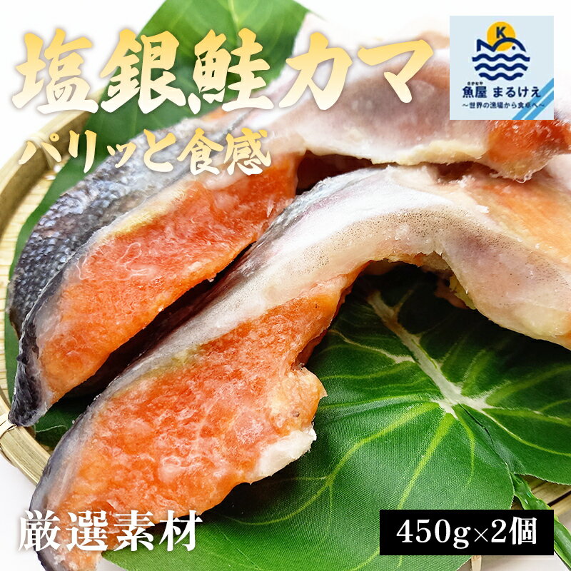 【MAX10%OFF】訳あり 鮭 サケ カマ 銀鮭 450g×2パック 魚介類 海鮮 不揃い さけ サケ 鮭切身 訳あり シャケ 切り身 冷凍 家庭用 おかず ...