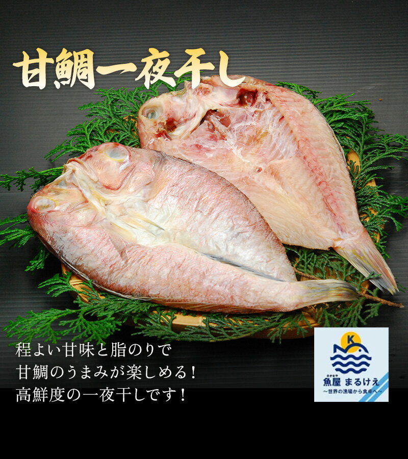 甘鯛一夜干し アマダイ あまだい 萩産 釣り 1尾 約400g 干物 開き 冷凍 ギフト 贈...