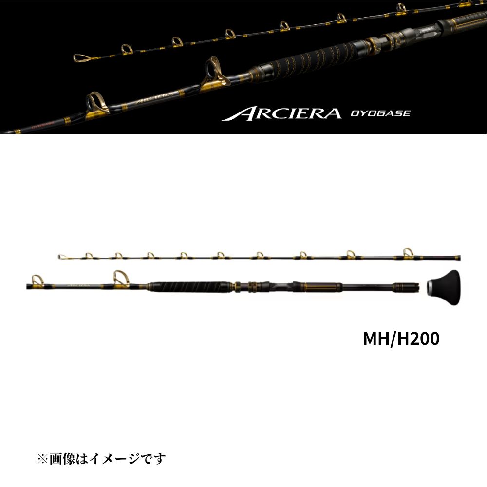 シマノ 25 アルシエラ 泳がせ MH/H200 船竿 大物 マグロ カンパチ キハダ 剛性 2m