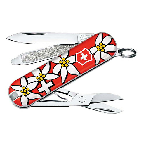 VICTORINOX ビクトリノックス スイスアーミーナイフ クラシックSD エーデルワイス 0.6223.840 スモールマルチツール 日本正規品　保証書付属　送料無料