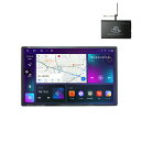 車載1DIN 13.3インチタッチパネルRAM6GB+ROM128GB 8コアプレイヤー Android10.0搭載 WiFi ラジオ USB Bluetooth アンドロイドスマートフォン iPhone無線接続 カーナビ【一年間保証】カーナビ 2din SIMカード シム ステアリング wowauto+2×2チューナー(2)