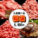 \選べる/お肉の福袋 メガ盛り 豚ひき肉 牛ミンチ あいびきハンバーグ 黒毛和牛切り落とし 合挽 お取り寄せグルメ 詰め合わせ 大容量 肉惣菜 便利 食品 肉 ...