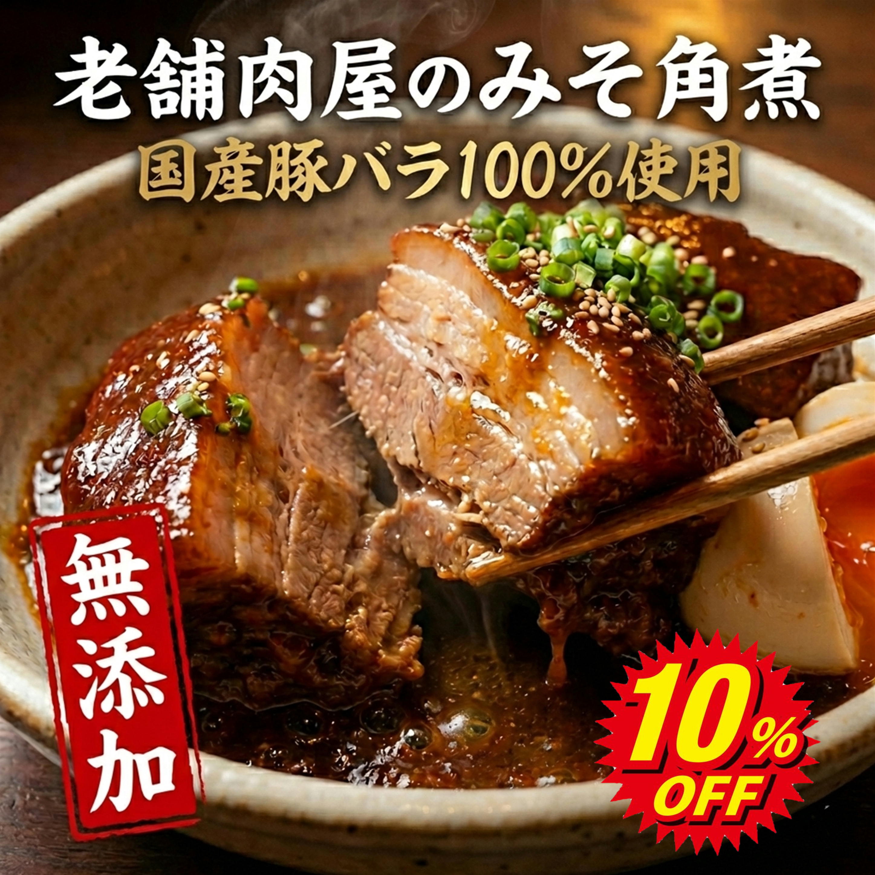 乐天商城 - 【10％OFFクーポン配布中】角煮 国産 豚の角煮 みそ角煮 名古屋 父の日 ギフト 赤味噌 国産豚バラ 冷凍 約300g 湯煎 簡単調理 温めるだけ 健康 名古屋名物 ご当地グルメ おかず ご飯のお供 角煮丼 おつまみ お取り寄せ 惣菜 プレゼント 本物の味 送料無料 肉屋 新商品