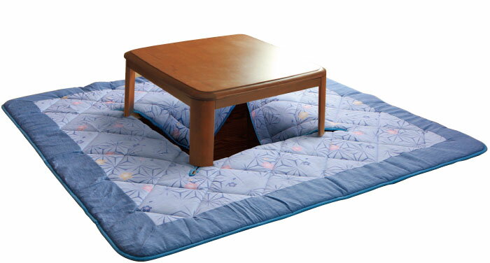 【送料無料】日本製　高島ちぢみ　堀こたつ敷布団　3畳【190×240cm】長方形　90×120cm中 ...