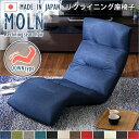 日本製リクライニング座椅子(布地、レザー)14段階調節ギア、転倒防止機能付き | Moln-モルン- Down type(3)