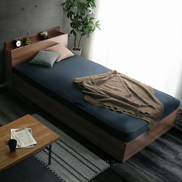 Rakuten - 棚・収納付きヴィンテージチェストベッド シングル【BROOK】